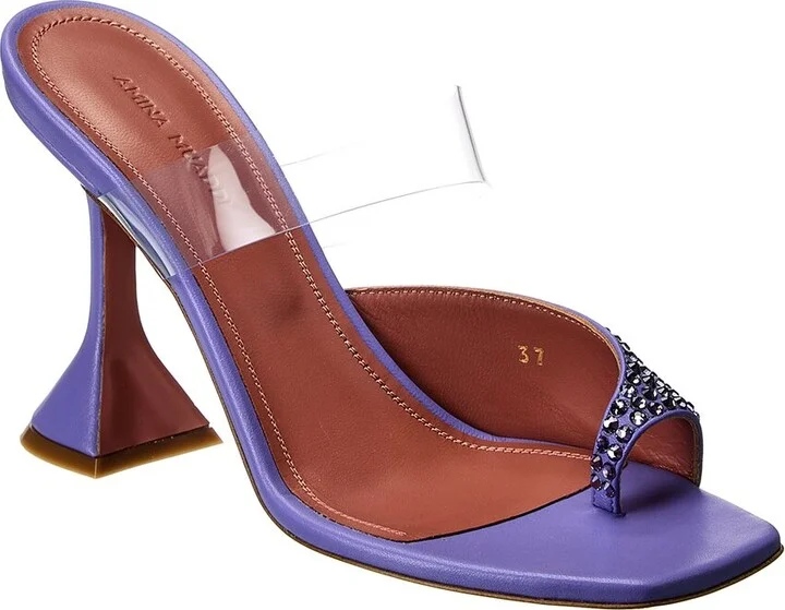 Paloma Leather & Vinyl Sandal