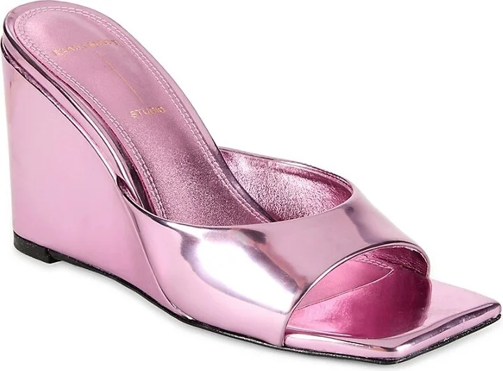 Paloma Leather Wedge Heel Sandals - Image 2