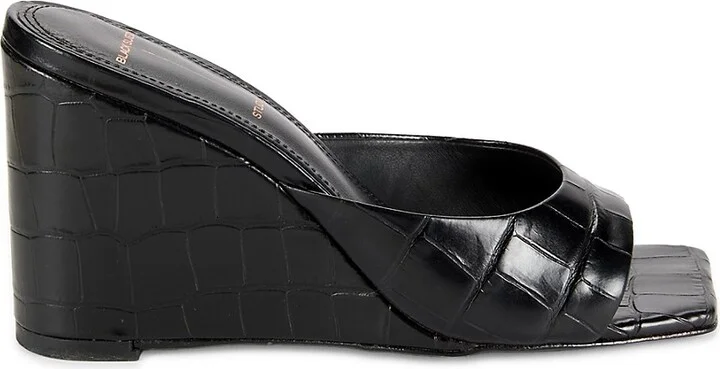 Paloma Leather Wedge Heel Sandals
