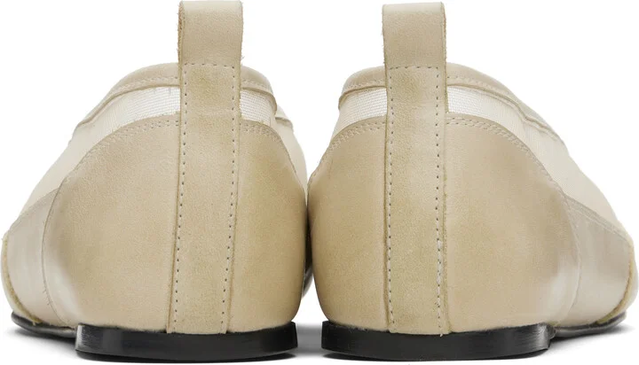 Paloma Wool Beige Pili Mesh Ballerina Flats - Image 2