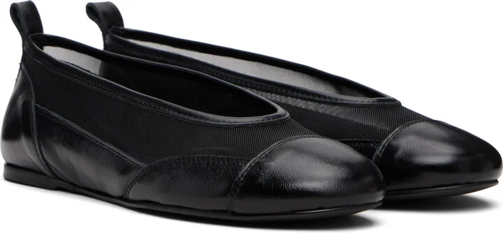 Paloma Wool Black Pili Mesh Ballerina Flats - Image 4