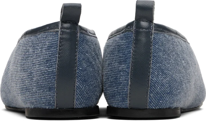 Paloma Wool Blue Pili Denim Ballerina Flats - Image 2
