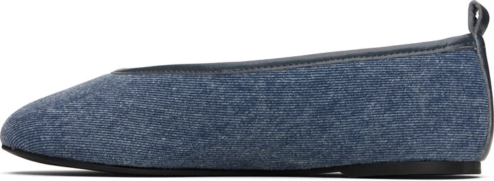 Paloma Wool Blue Pili Denim Ballerina Flats - Image 3