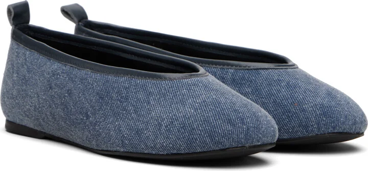 Paloma Wool Blue Pili Denim Ballerina Flats - Image 4