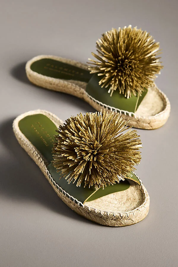 Palomitas by Paloma Barcelo Agnes Pom Slide Sandals