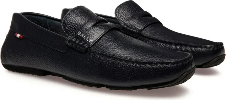 Palsy grained-leather loafers - Image 2