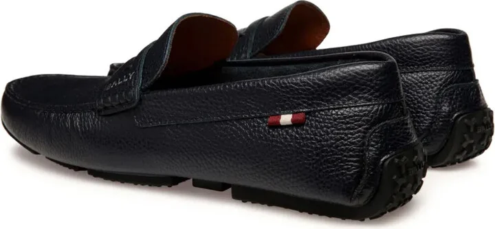 Palsy grained-leather loafers - Image 3