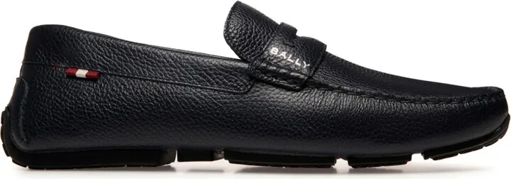 Palsy grained-leather loafers