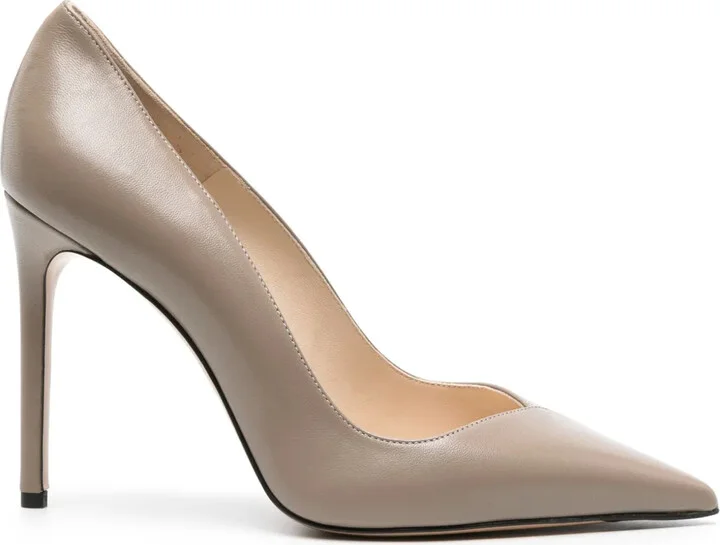 Pamela 100mm leather pumps