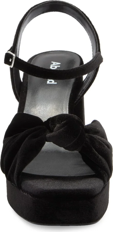 Pamela Velvet Platform Sandal - Image 2