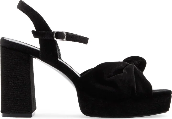 Pamela Velvet Platform Sandal - Image 3