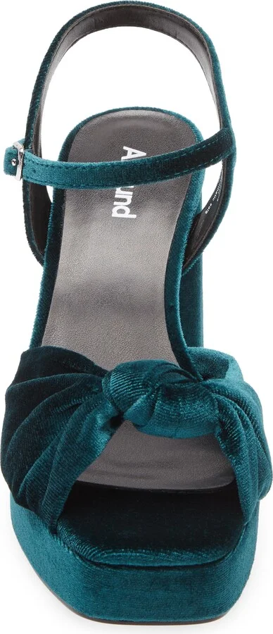 Pamela Velvet Platform Sandal - Image 8