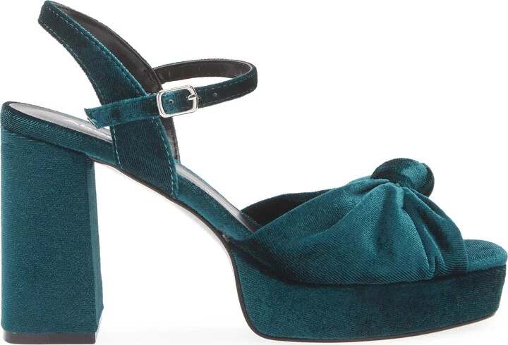 Pamela Velvet Platform Sandal - Image 9