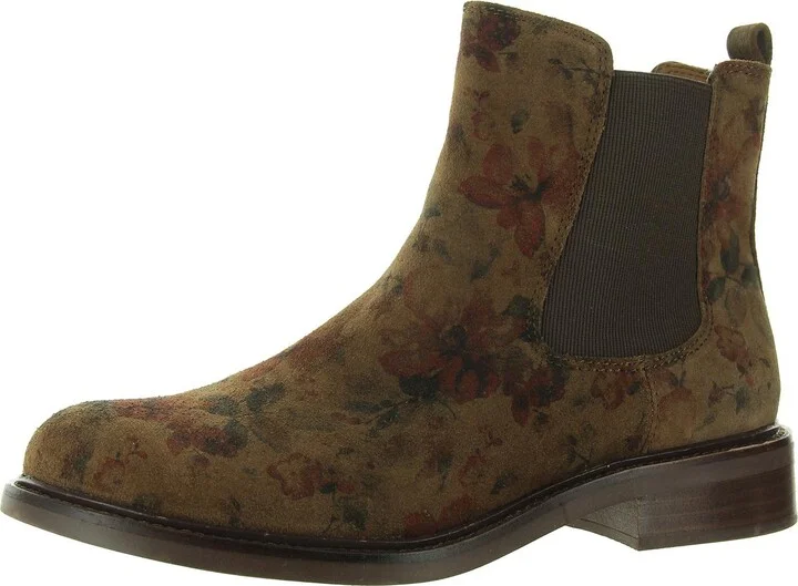 Pamella Womens Printed Man Made Chelsea Boots