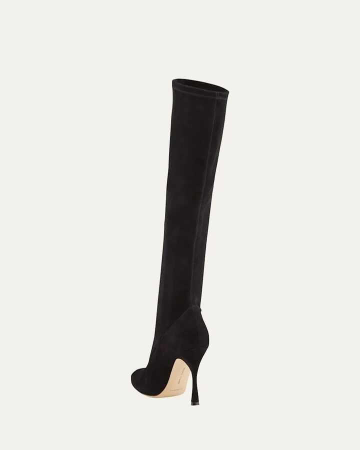 Pamfilo 90mm Suede Knee Boots - Image 3