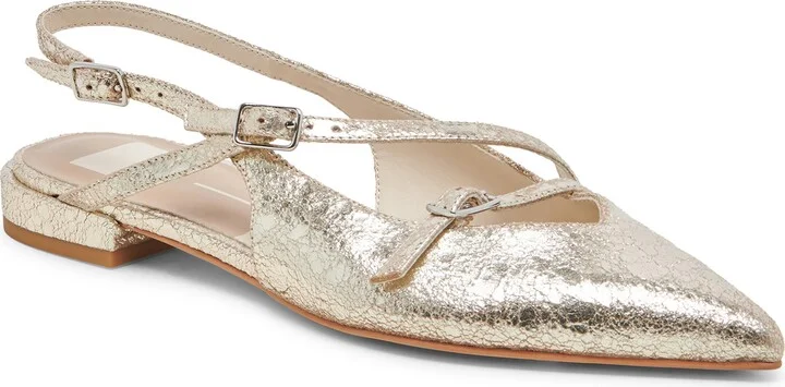 Pamla Pointed Toe Slingback Flat