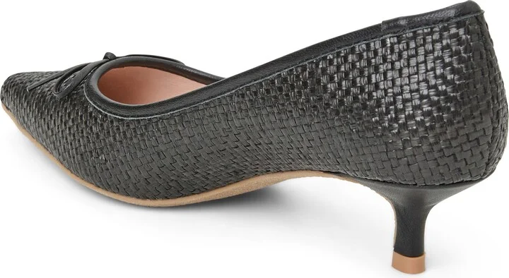 Pammi Pointed Toe Kitten Heel Pump - Image 8