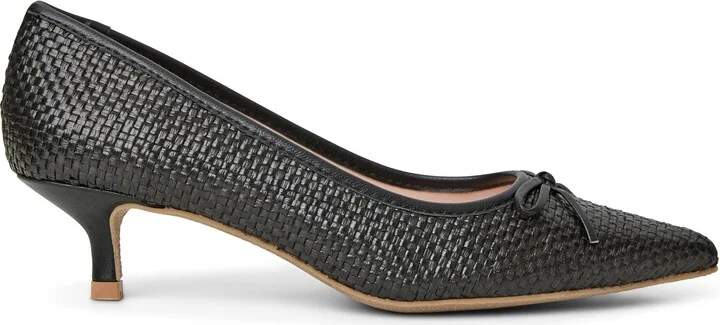 Pammi Pointed Toe Kitten Heel Pump - Image 9