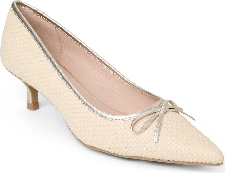 Pammi Pointed Toe Kitten Heel Pump