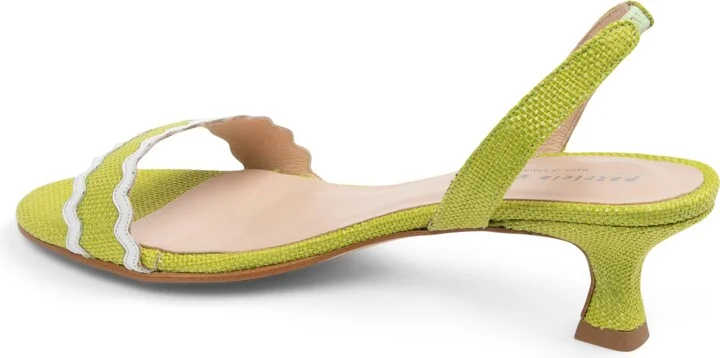 Panama Slingback Kitten Heel Sandal - Image 3