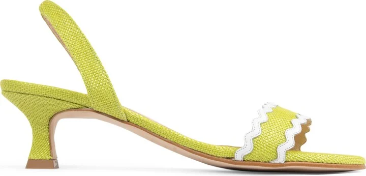 Panama Slingback Kitten Heel Sandal - Image 4