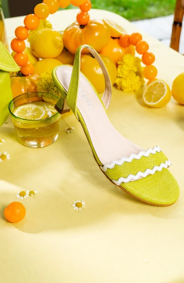 Panama Slingback Kitten Heel Sandal - Image 10
