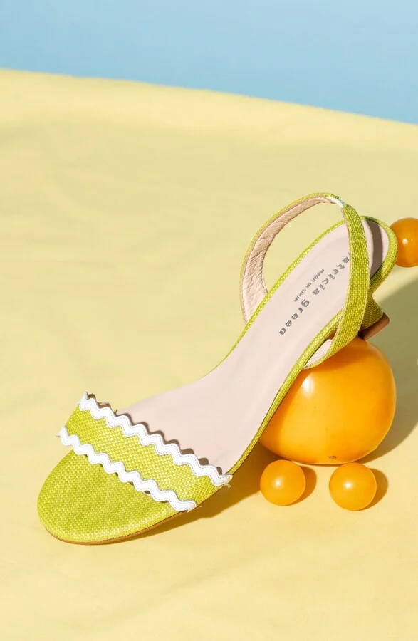 Panama Slingback Kitten Heel Sandal - Image 11