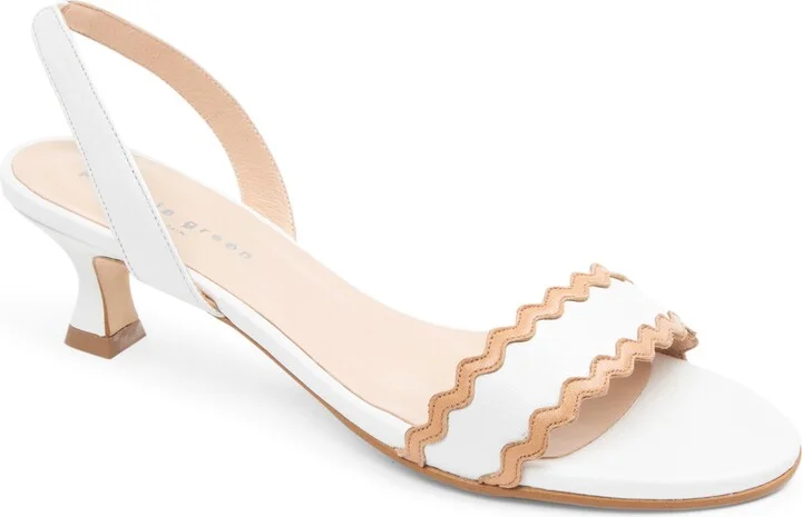 White/ Beige Leather