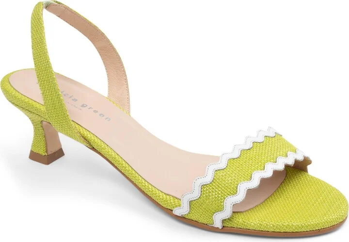 Panama Slingback Kitten Heel Sandal