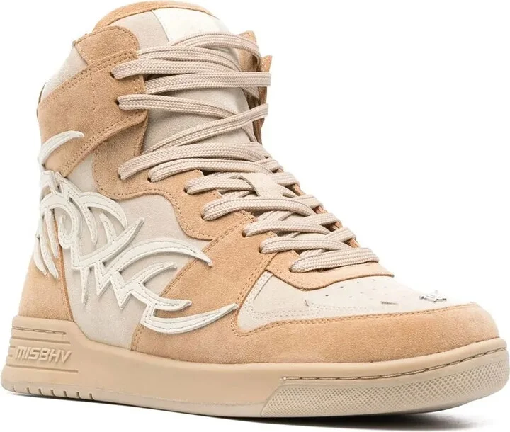 Panel-Detail Suede Sneakers - Image 2