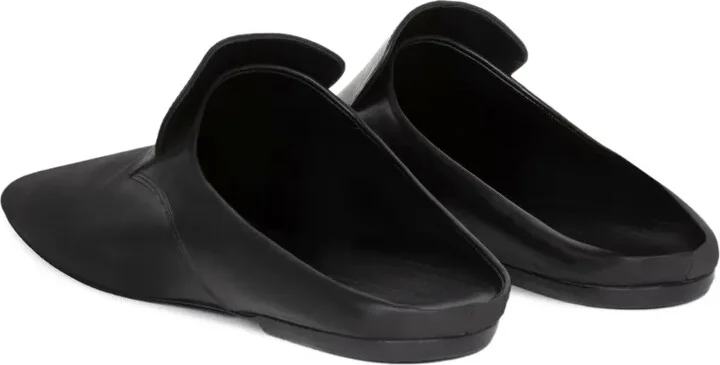 Paneled Leather Mules - Image 3