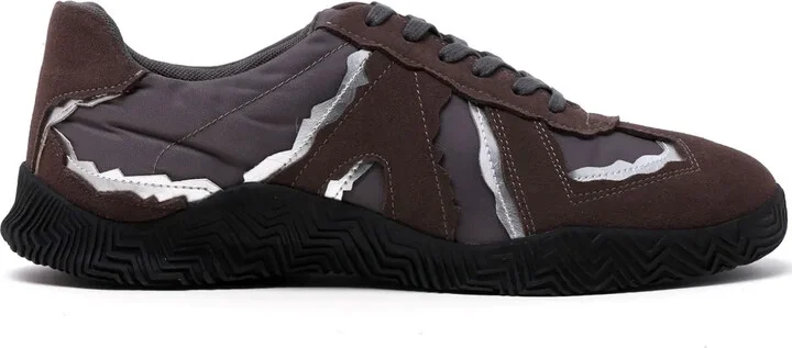Paneled Low-Top Sneakers