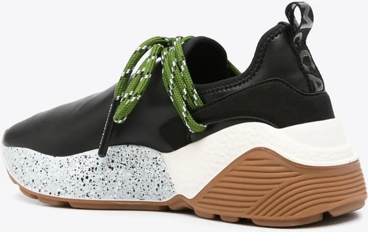 Paneled Sneakers in Faux Leather - Image 2