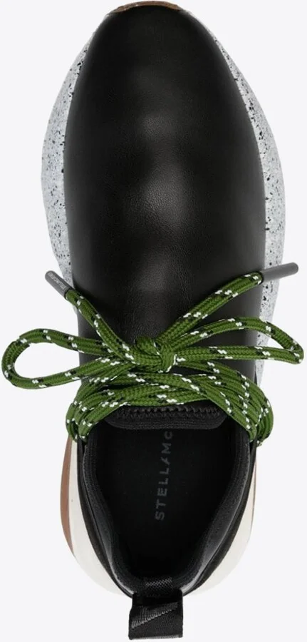 Paneled Sneakers in Faux Leather - Image 3