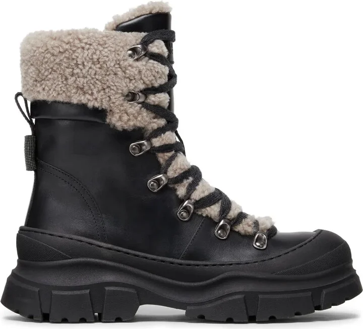 Panelled Ankle Boots