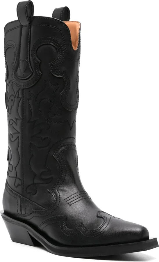 Panelled Calf-Length Boots - Image 2