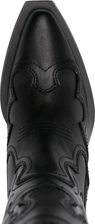 Panelled Calf-Length Boots - Image 4