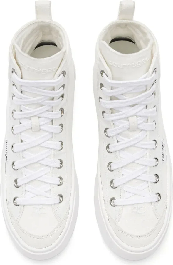 Panelled Canvas Sneakers - Image 4