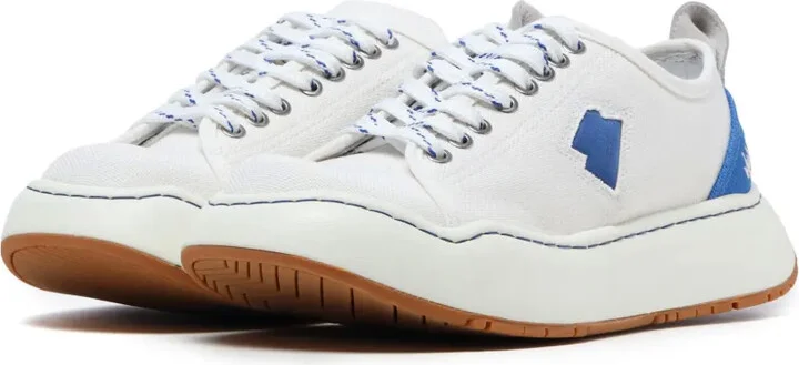 Panelled Canvas Sneakers - Image 3