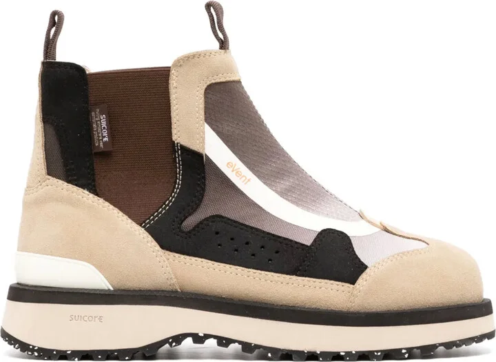 panelled Chelsea boots