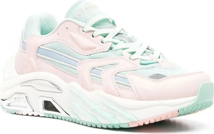 Panelled Chunky Lace-Up Sneakers - Image 2