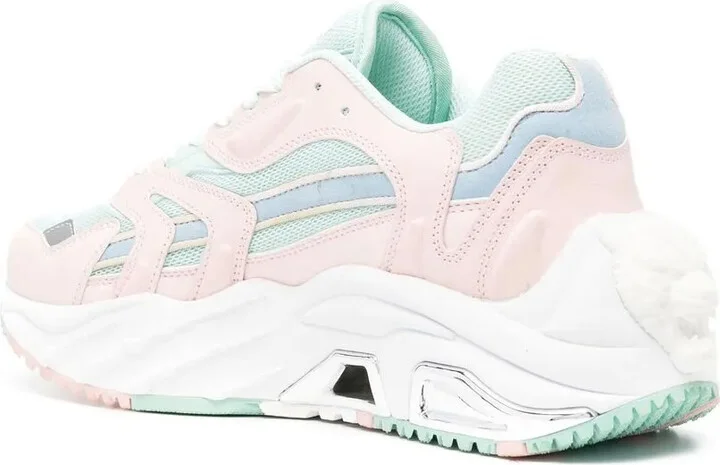 Panelled Chunky Lace-Up Sneakers - Image 3