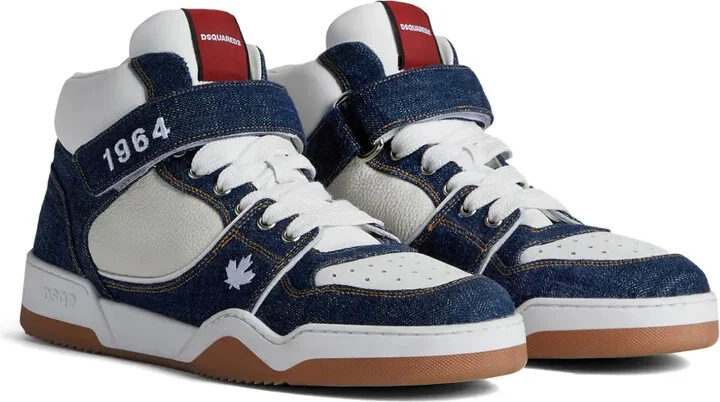 Panelled Denim Sneakers - Image 2