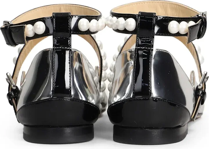 Panelled-Design Ballet Flats - Image 4