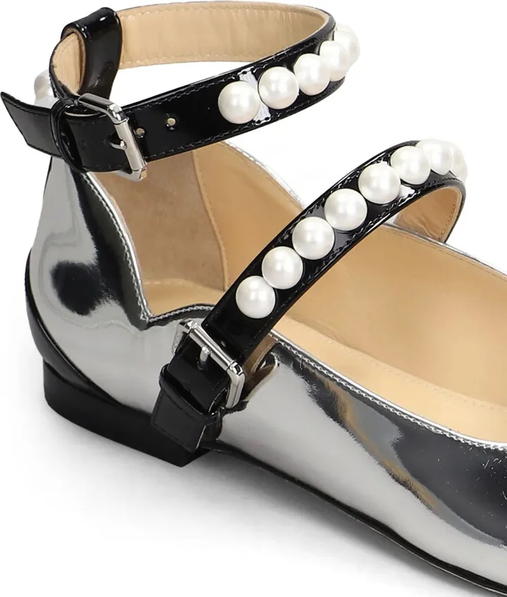 Panelled-Design Ballet Flats - Image 5