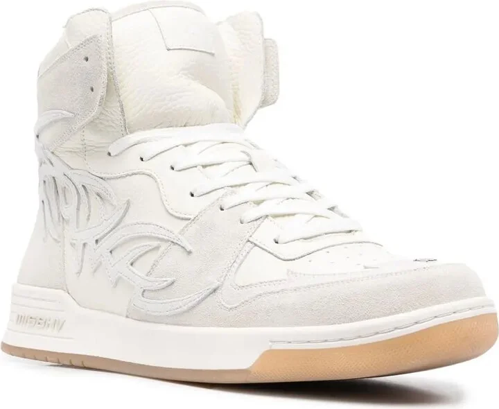 Panelled-Design Hi-Top Sneakers - Image 2