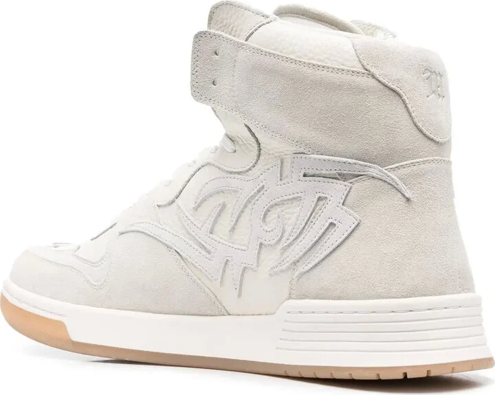 Panelled-Design Hi-Top Sneakers - Image 3