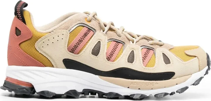 Panelled-Design Lace-Up Sneakers