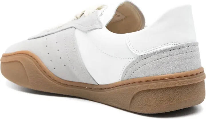 Panelled-Design Leather Sneakers - Image 3
