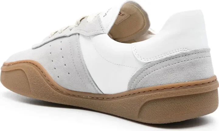 Panelled-Design Leather Sneakers - Image 3